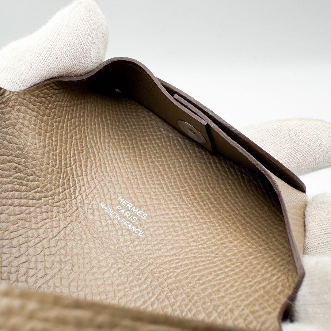 極美品 HERMES エルメス バスティア エトゥープ ケース 2021年