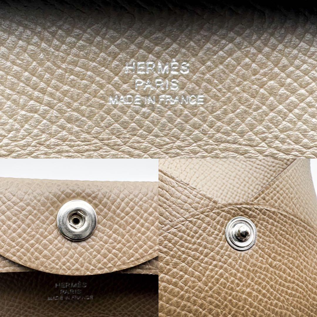 極美品 HERMES エルメス バスティア エトゥープ ケース 2021年