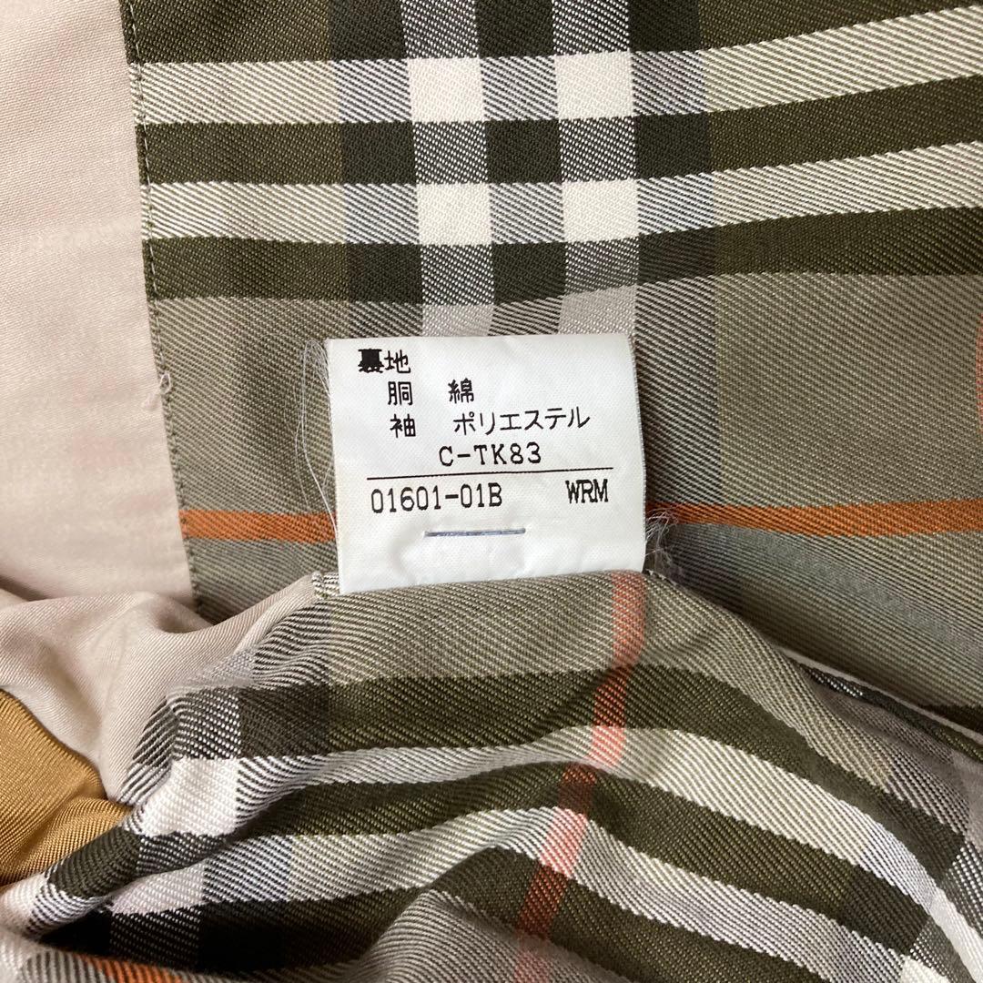 BURBERRY メンズ ステンカラーコート ノバチェック XL相当 ビジネス