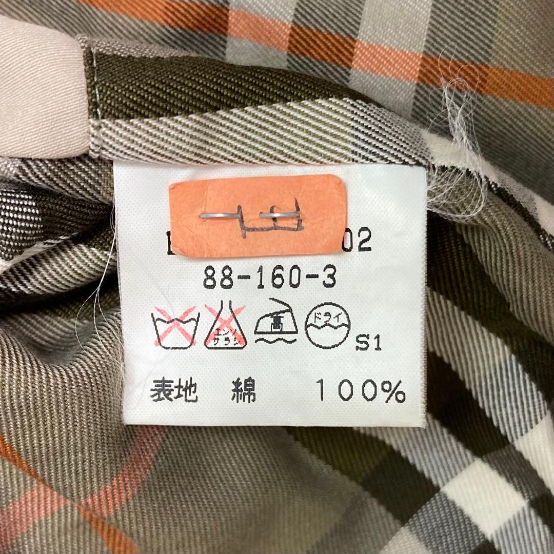 BURBERRY メンズ ステンカラーコート ノバチェック XL相当 ビジネス