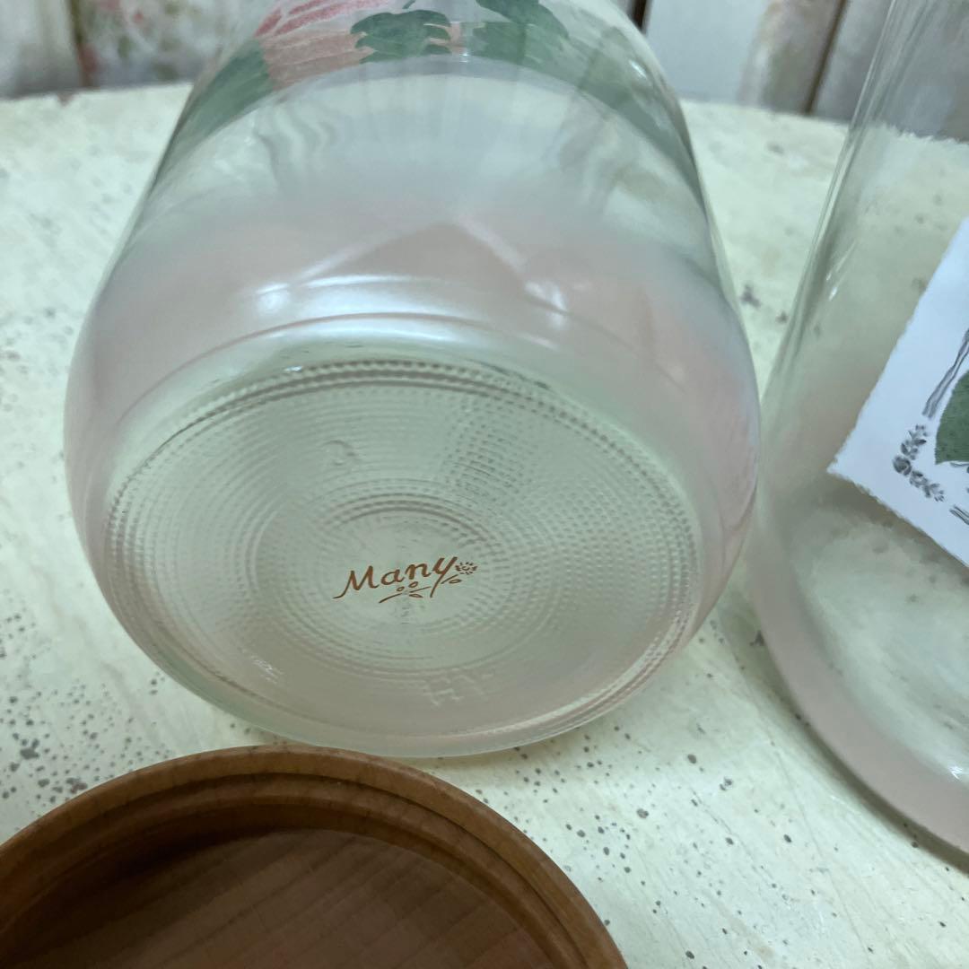 マニーローズ　木ぶたガラスボトル　L&M ２本セット