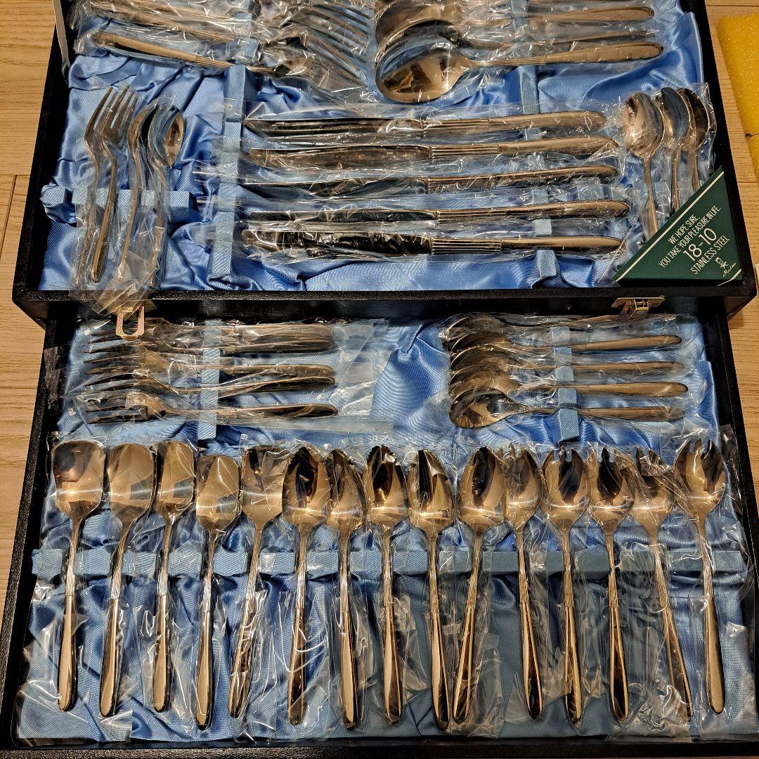 マーシャン 18-10 ステンレス カトラリー 47本セット