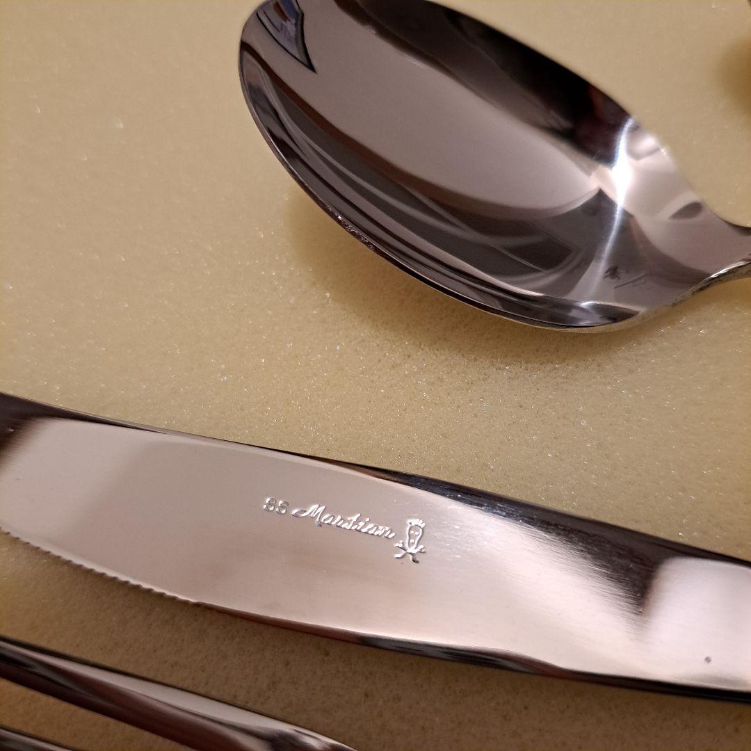 マーシャン 18-10 ステンレス カトラリー 47本セット