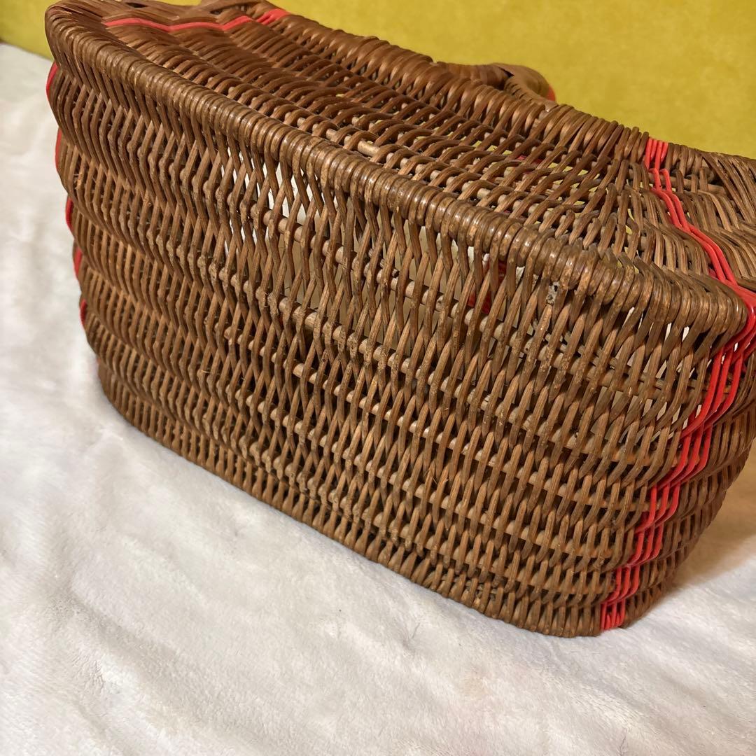 イギリス　アンティークバスケット