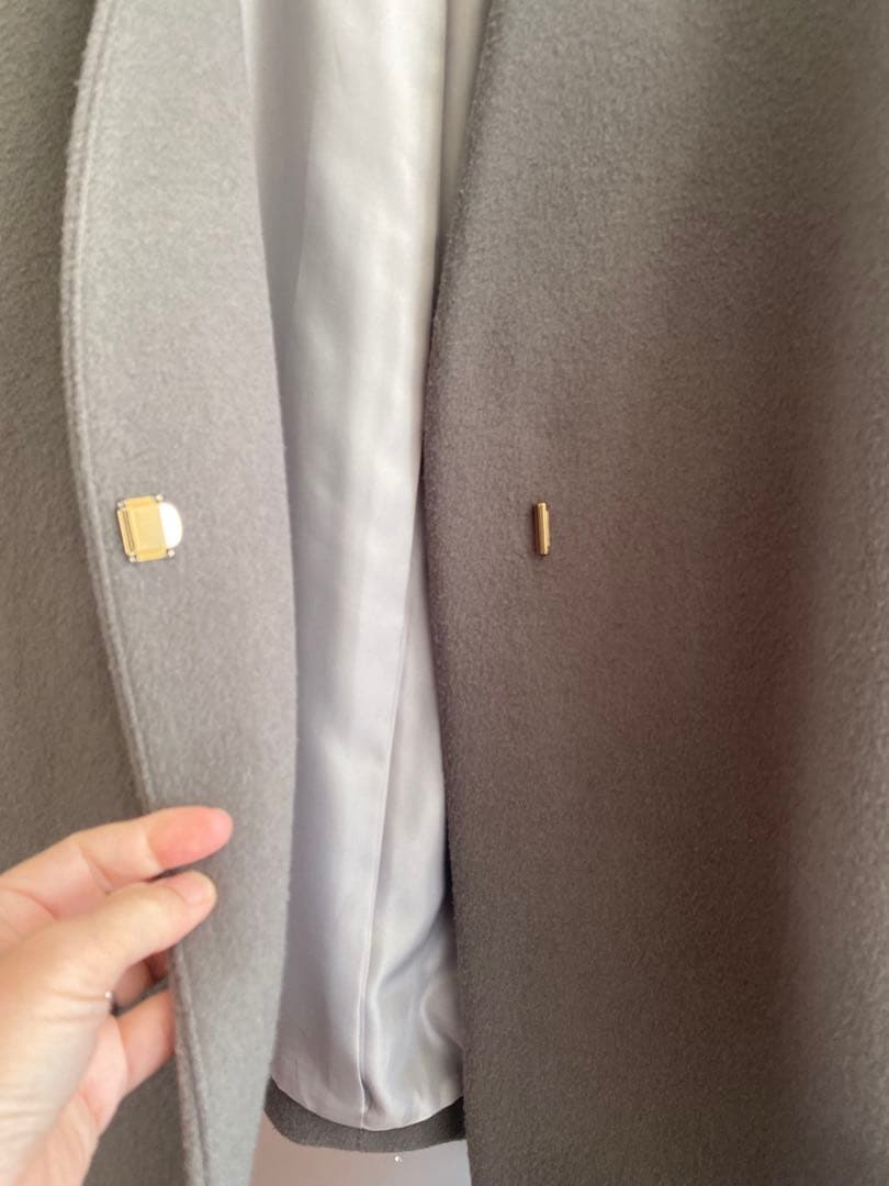 Whim Gazette グレー ハーフコート