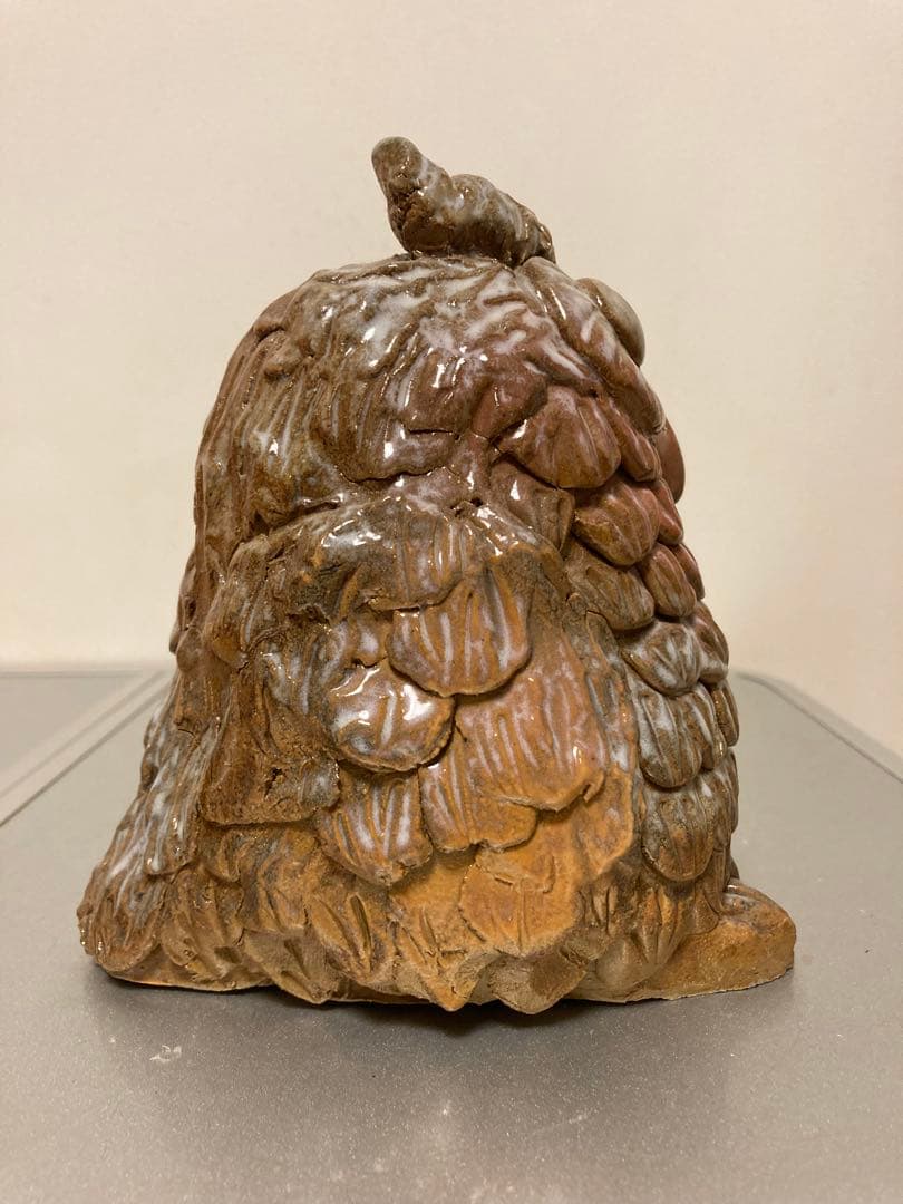 沖縄 焼き物 ふくろう 置物2体