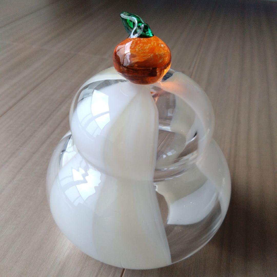 最終価格！　田中恒子 TSUNE　鏡餅　ガラス　お正月　正月飾り　ガラス鏡餅