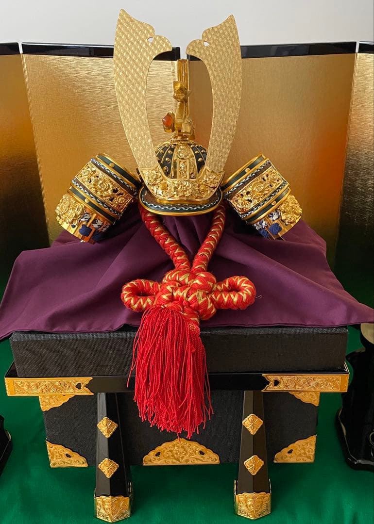 五月人形 兜飾り 武蔵秀峰作 宝石鑑別書付