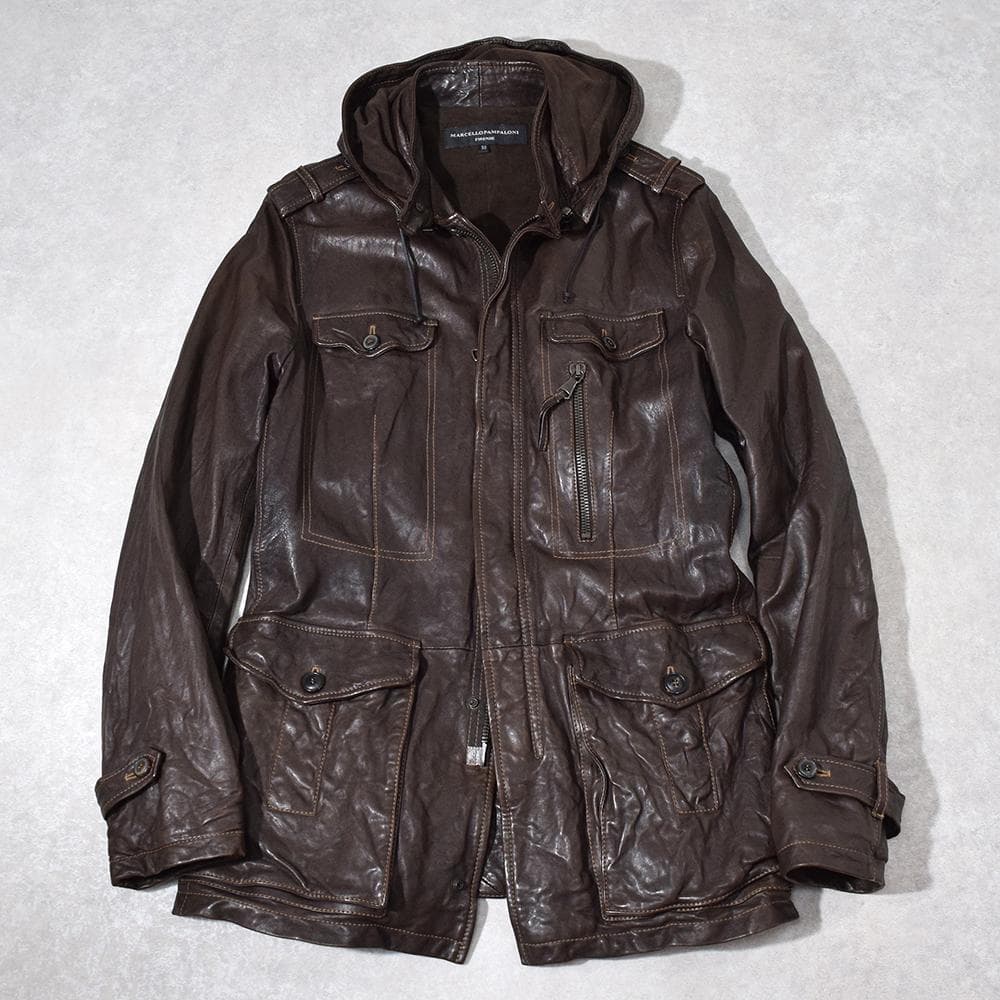MARCELLO PAMPALONI M-65 バッファローレザージャケット