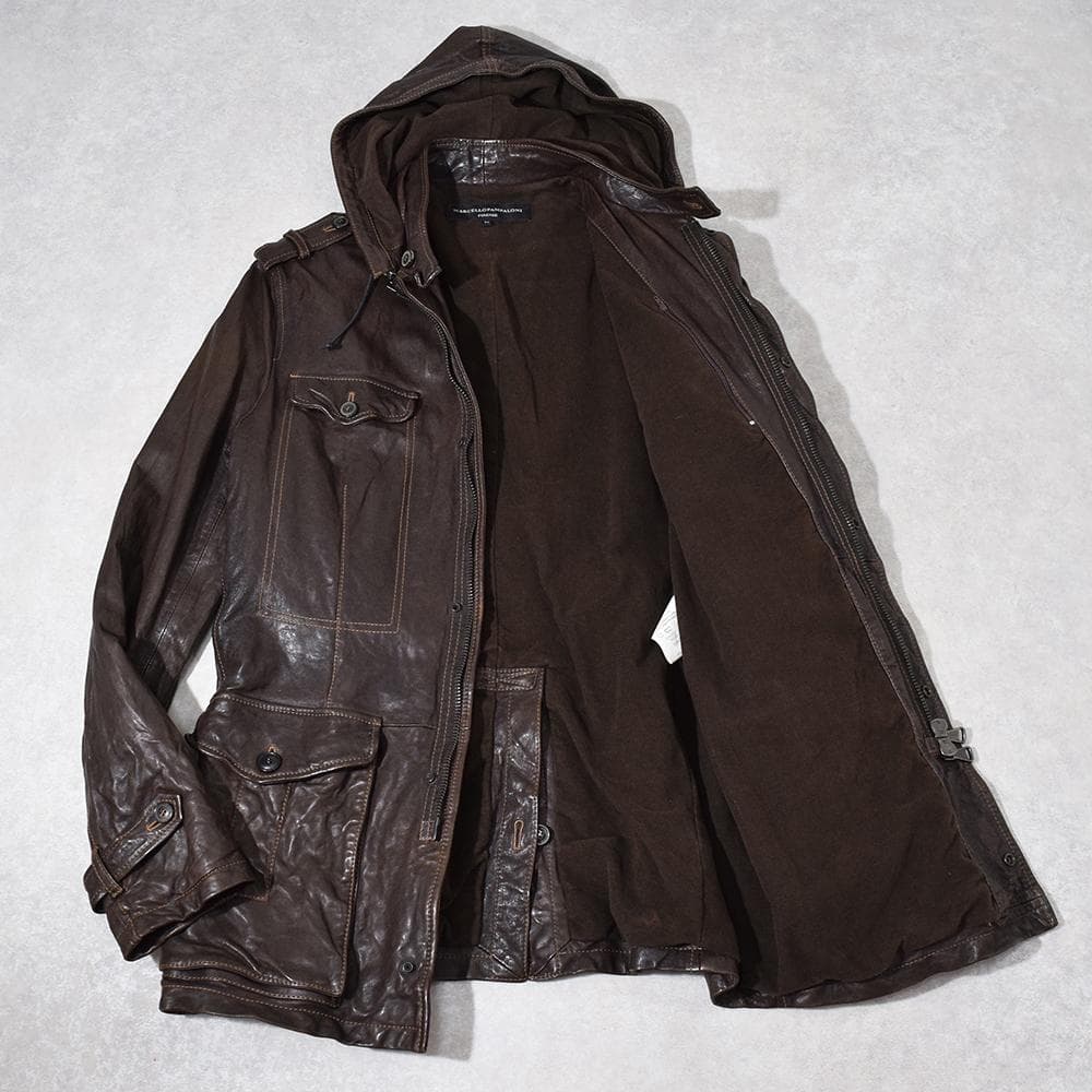 MARCELLO PAMPALONI M-65 バッファローレザージャケット