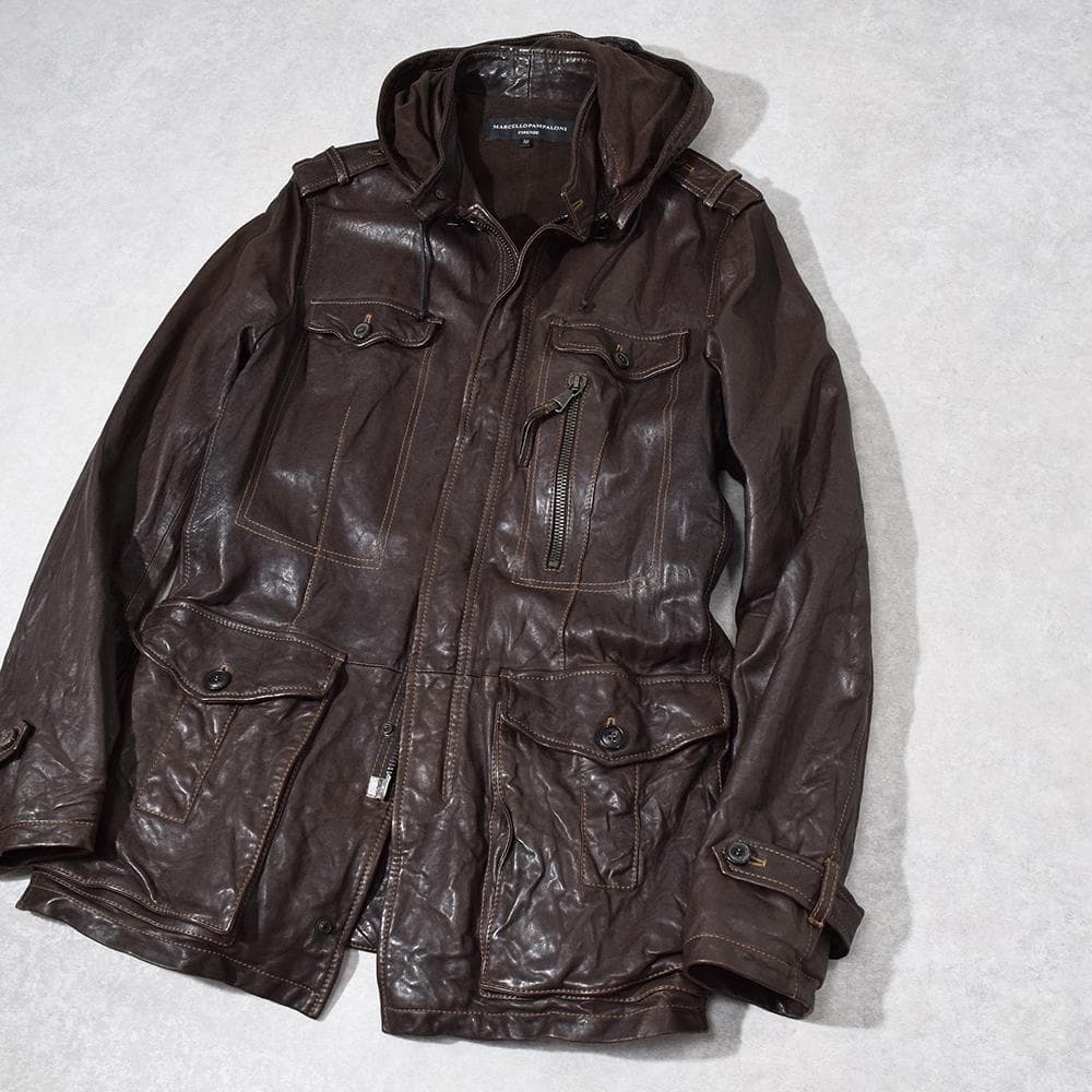 MARCELLO PAMPALONI M-65 バッファローレザージャケット