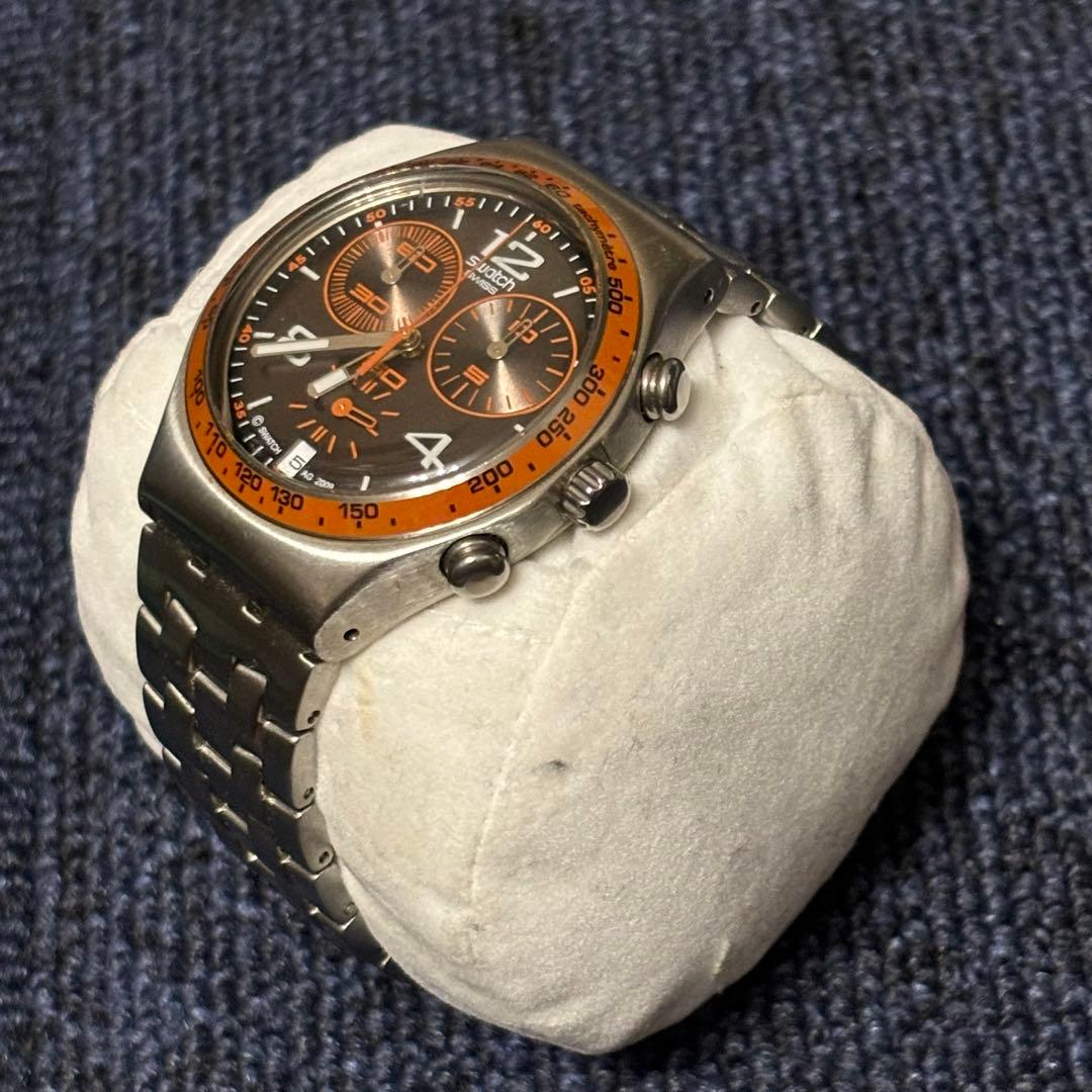 SWATCH IRONY スウォッチ 腕時計 クロノグラフ シルバー メンズ