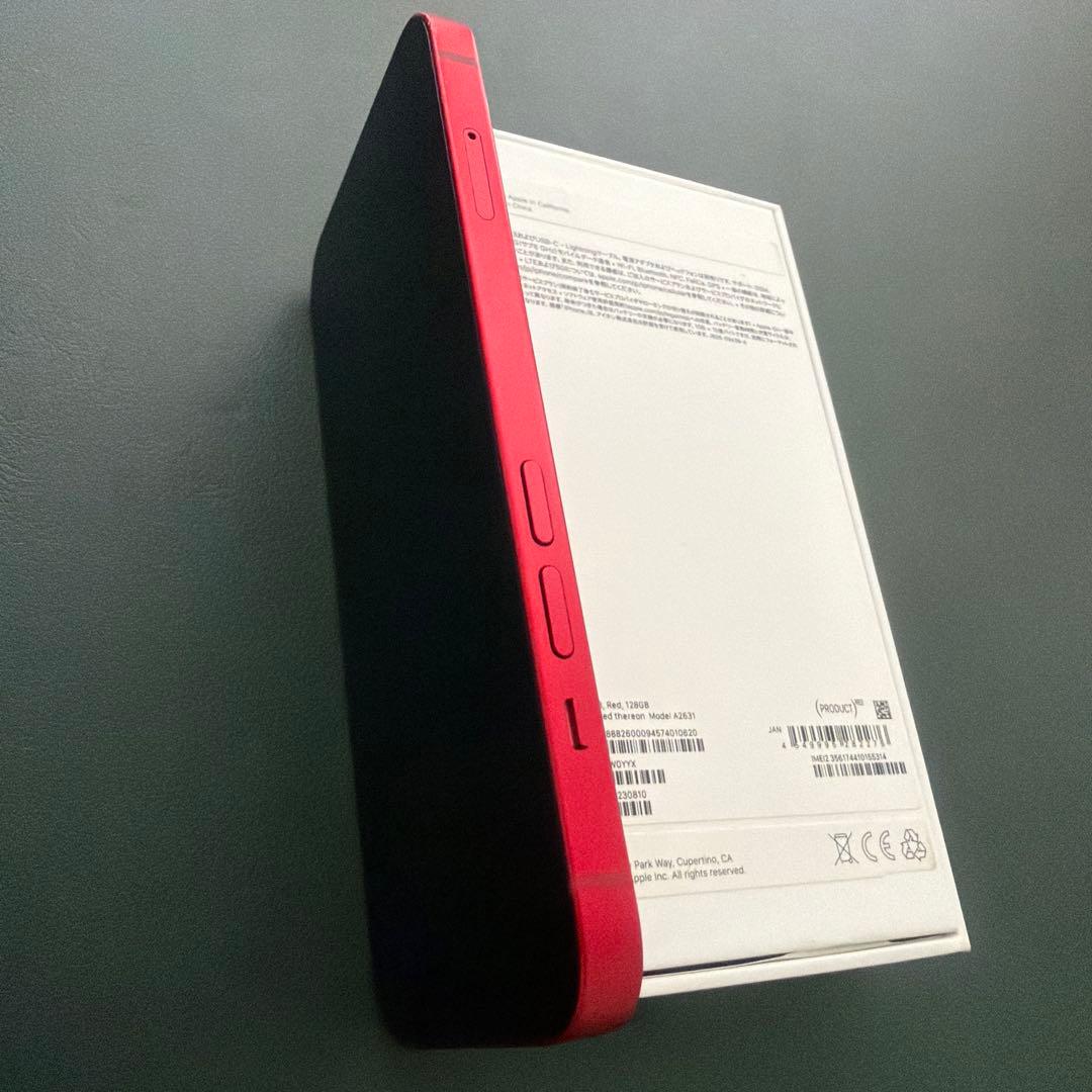 Apple iPhone 13 本体RED/128GB/初期化済み/SIMフリー