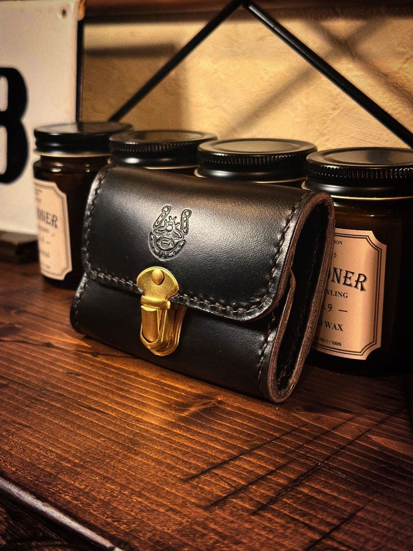 horween ホーウィン レザー財布 コンパクト クラシック ミニ財布 茶芯