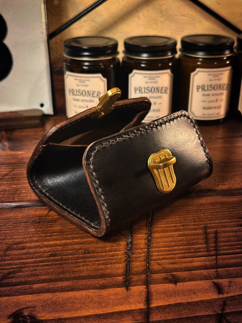 horween ホーウィン レザー財布 コンパクト クラシック ミニ財布 茶芯