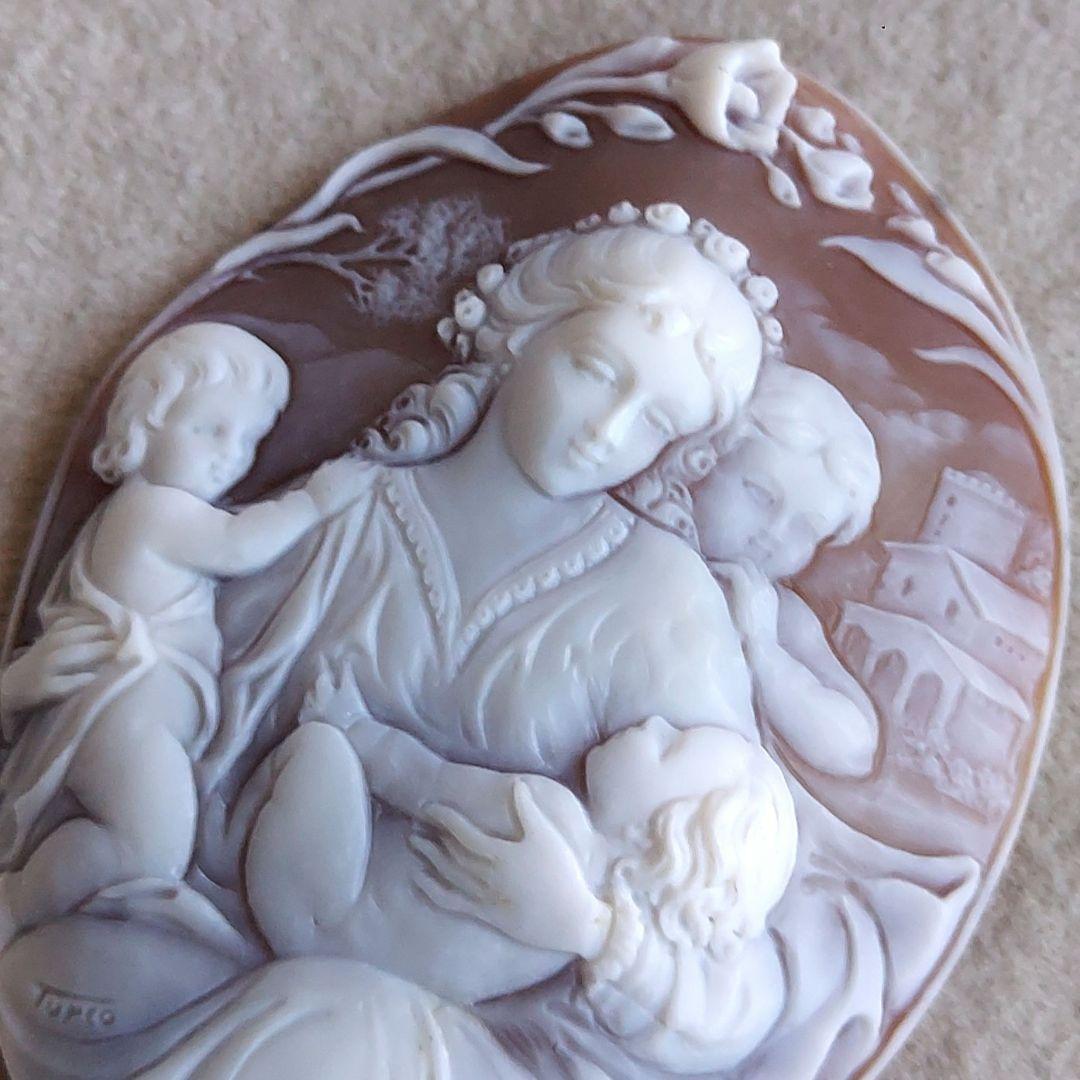 幸せの形　母の愛　シェル　カメオ　ルース