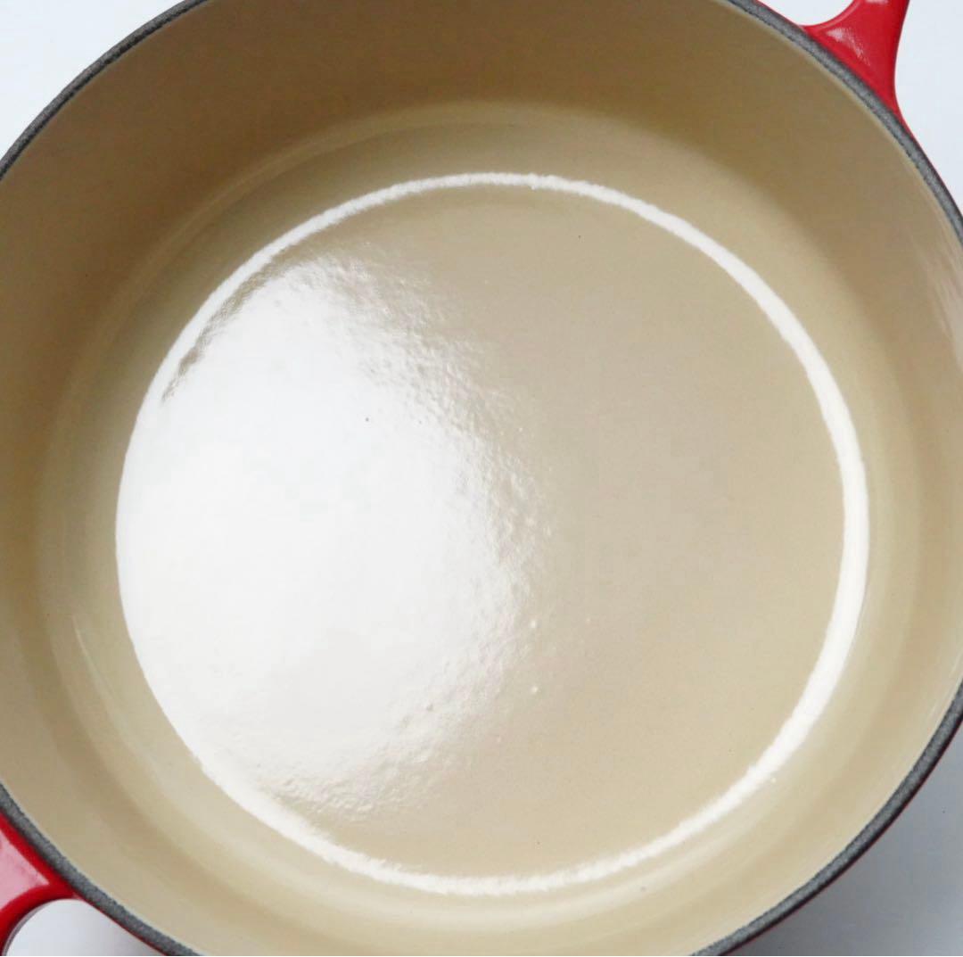 【美品】LE CREUSET　ココット ジャポネーズ チェリーレッド　18cm