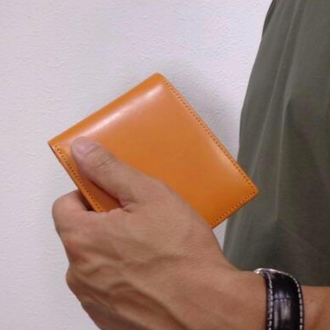 【新品】マーガレットハウエル✨ナチュラルタンニング 2つ折り財布 マスタード