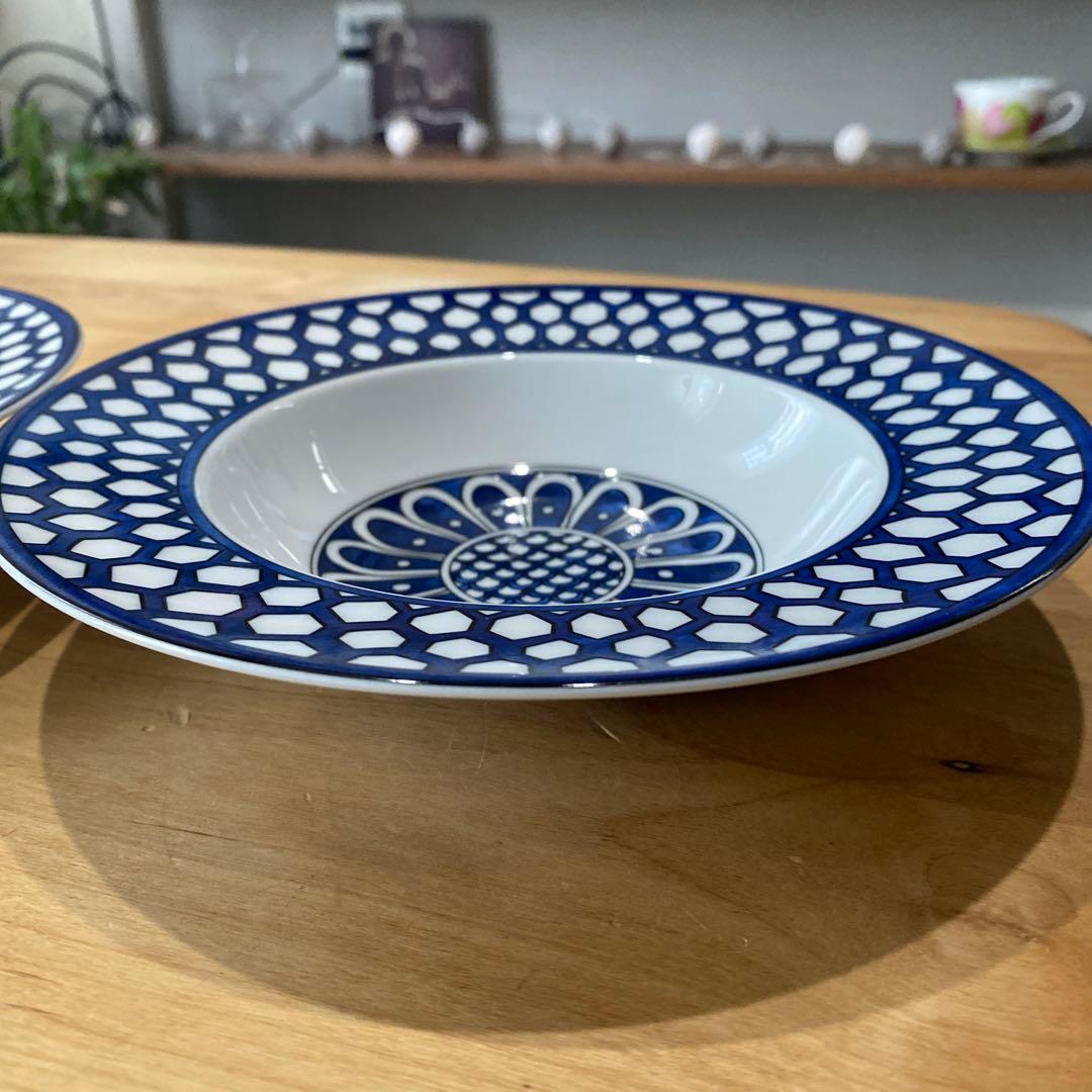 ブルーダイユール　エルメス　スープ　サラダ　ボウル　深皿　21センチ