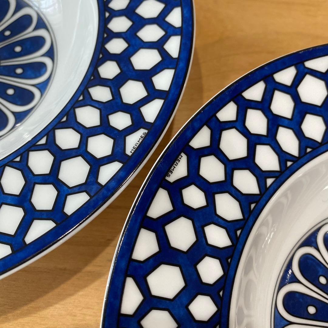 ブルーダイユール　エルメス　スープ　サラダ　ボウル　深皿　21センチ