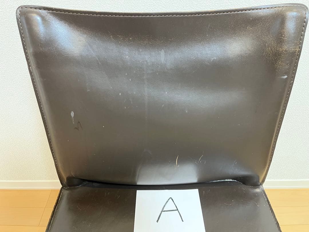 残1脚【約45%値下げしました❗️】カッシーナ キャブ　アームレスチェア ブラウン