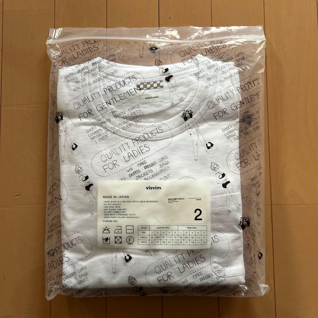 新品未使用 visvim パックT ロンT 2枚セット