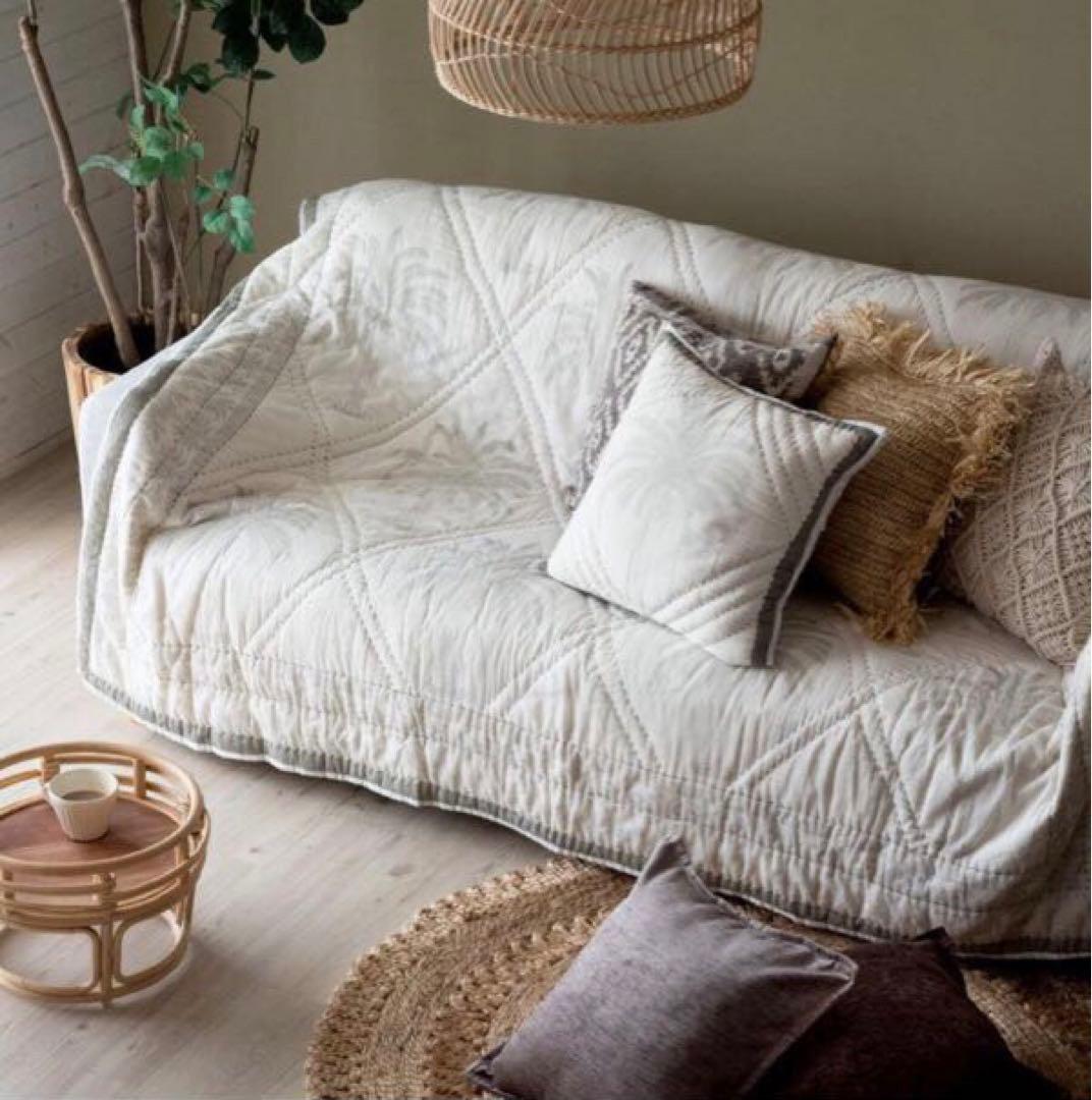 マルチカバー キルト ブランケット ソファ ベッド ヤシの木 ベビー 子供 北欧