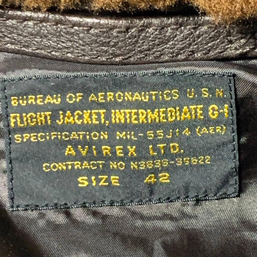 AVIREX アビレックス トップガンモデル G-1 フライトジャケット 42