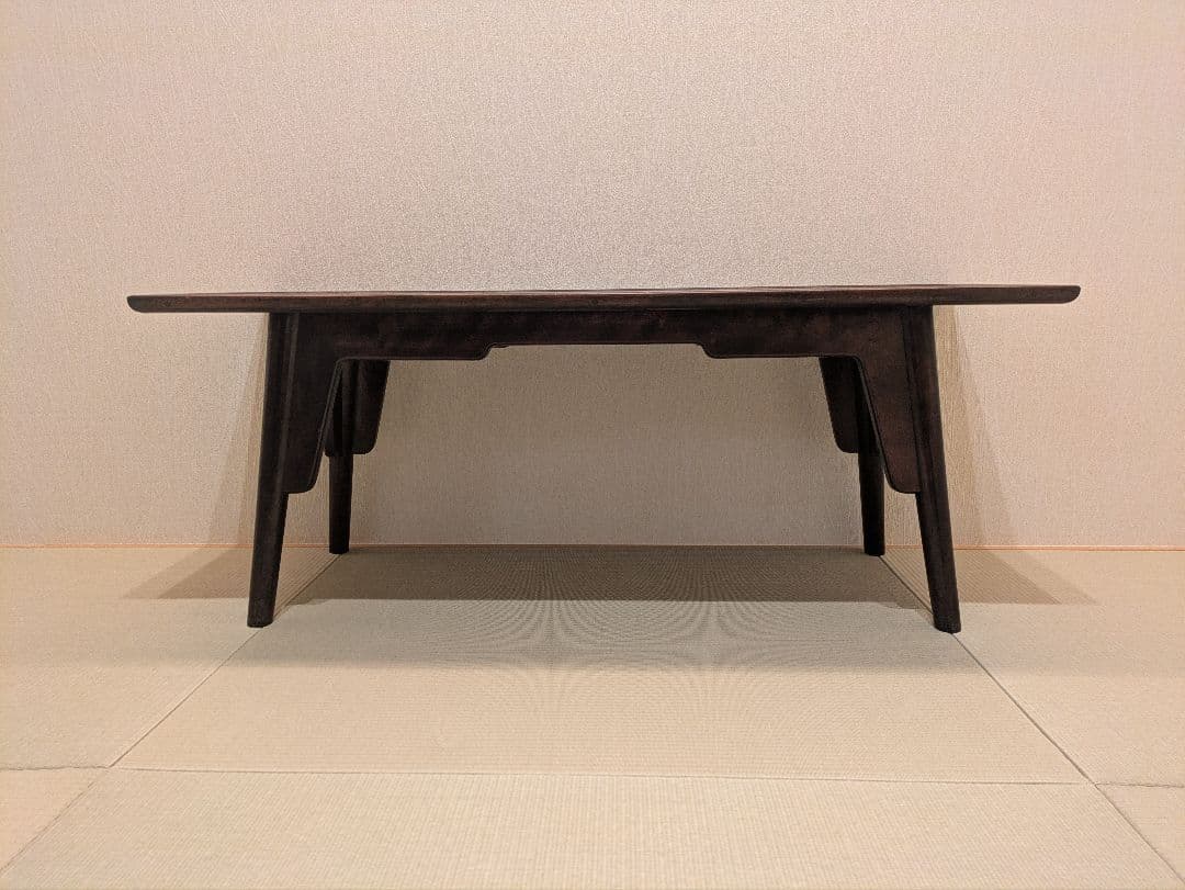 【松本民芸家具】 ローテーブル 座卓 和モダン ビンテージ 天板塗装補修済