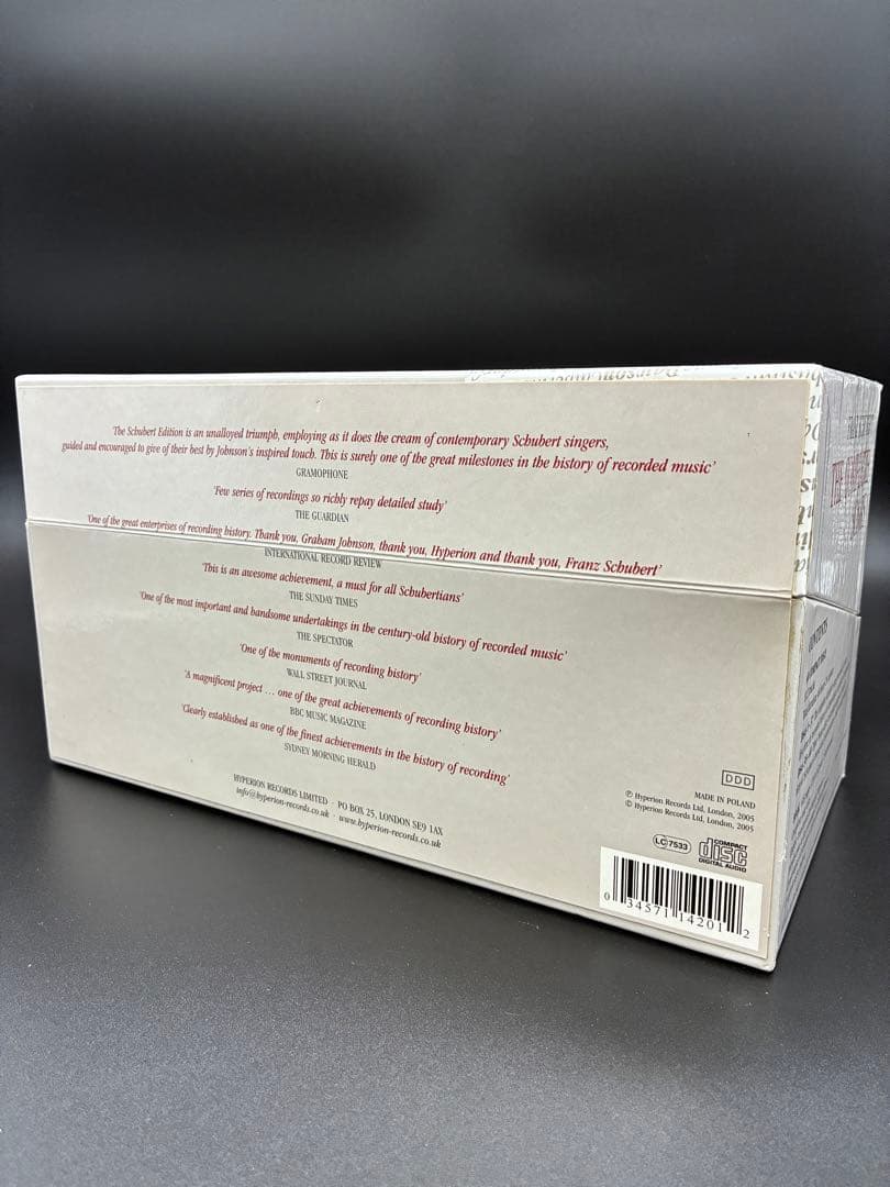 シューベルト　クラシック　CDボックス　FRANZ SCHUBERT