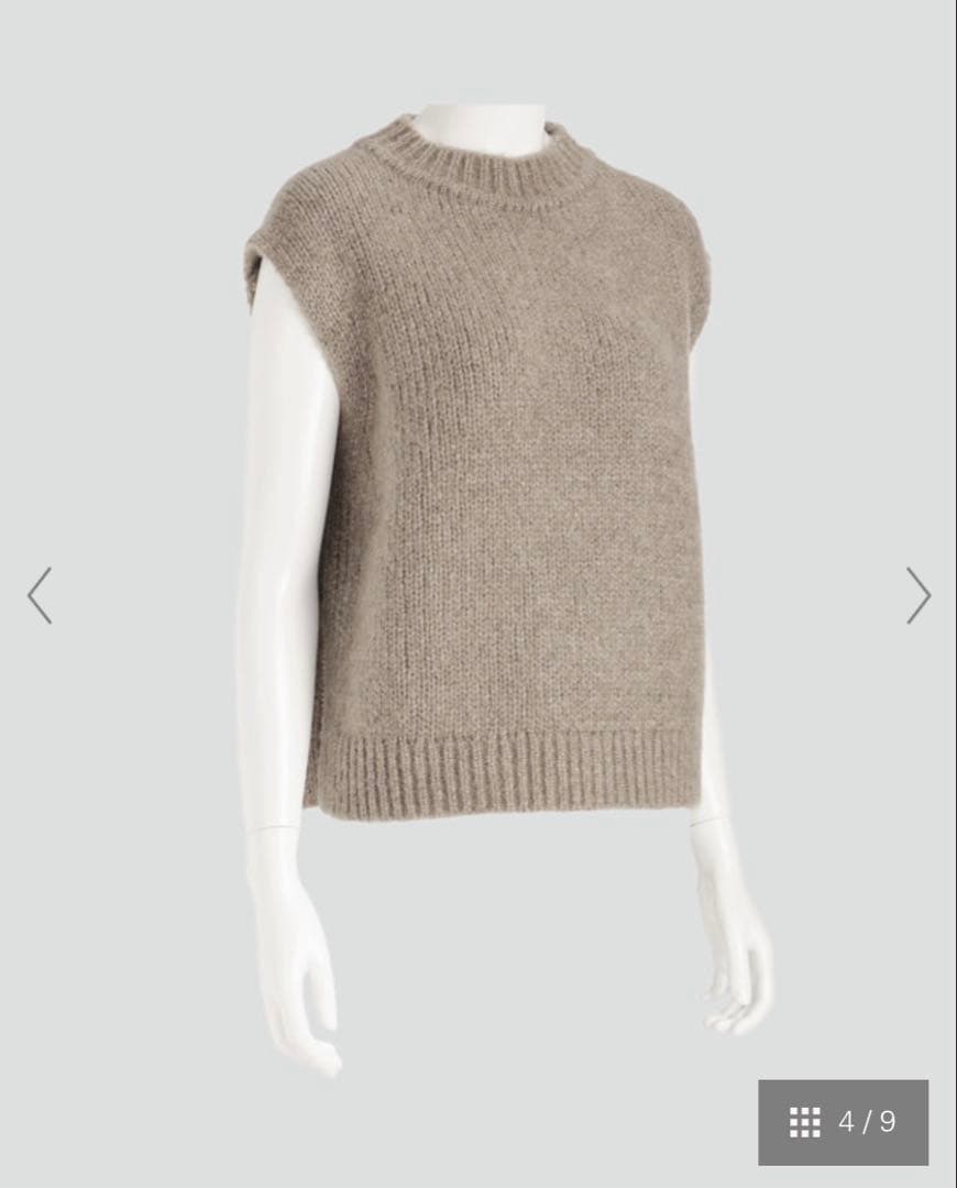 今期☆セオリーリュクス☆ボックスシルエットラメニットジレ☆ベスト