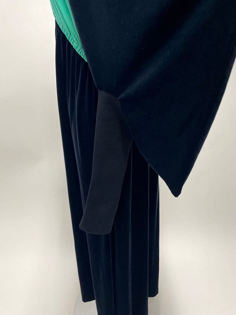 （最終値下げ）YOHEI OHNO ベルベットロングドレス　バイカラー