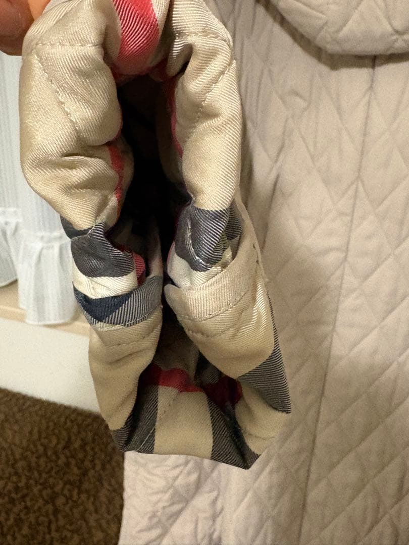 Burberry ベージュ キルティングコート