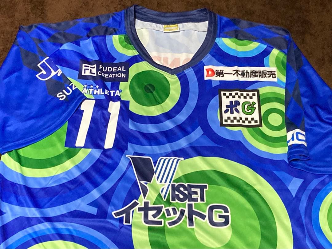 サイン入り 鈴鹿ポイントゲッターズ 三浦知良 カズ Kazu ユニフォーム2XO