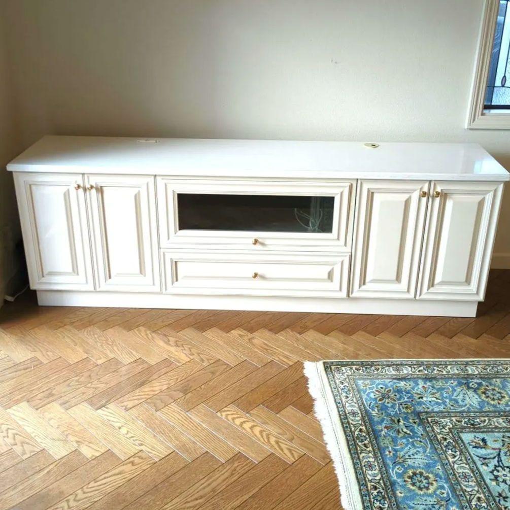 テレビボード　ホワイト　テレビ台 引き出し付き