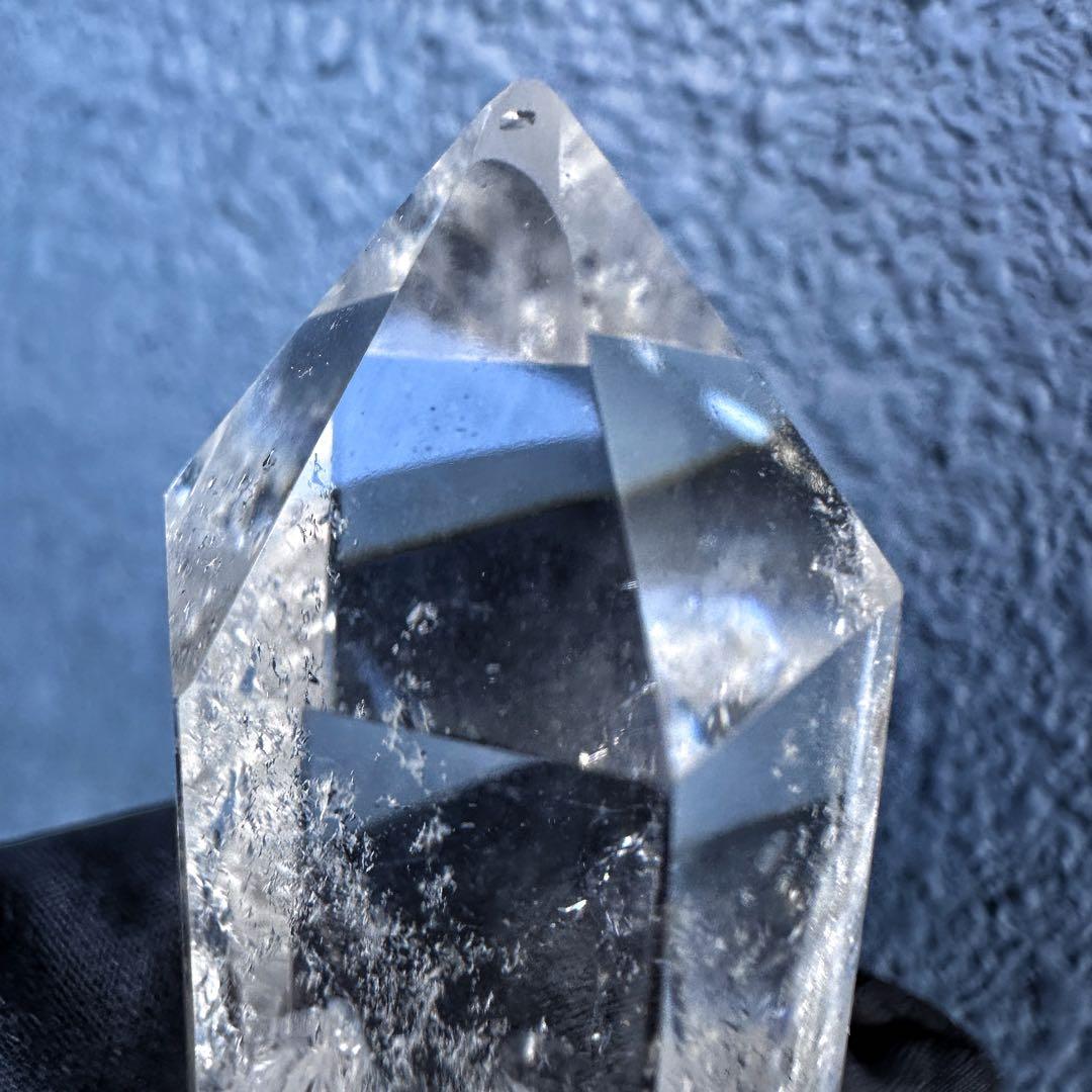 アゼツライト☆レインボー☆ヒマラヤ水晶六角柱パワーストーン天然石 原石A1315