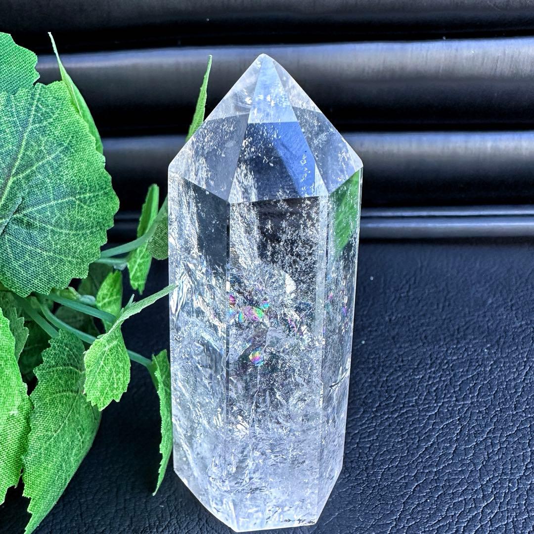 アゼツライト☆レインボー☆ヒマラヤ水晶六角柱パワーストーン天然石 原石A1315
