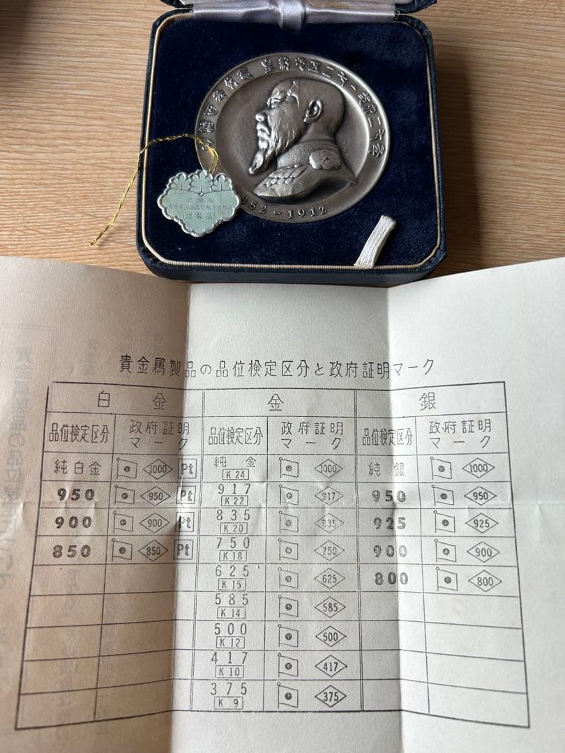 明治天皇御肖像牌　明治百年記念　1966