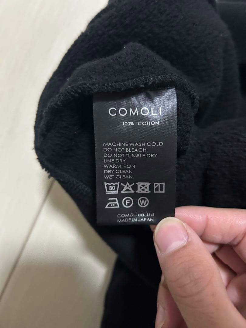カ*サ様 COMOLI コモリ コットン裏毛 ジップパーカ 25AW
