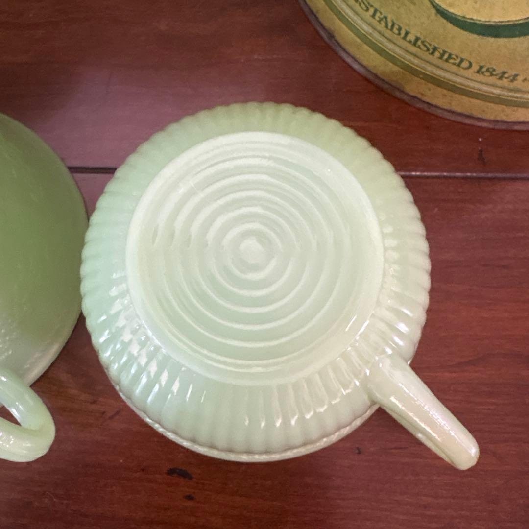 【2脚セット】Fire-King ジェダイ アリス カップ＆ソーサー