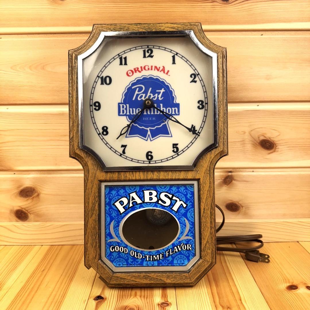 Pabst Blue Ribbon 振り子時計 壁掛け時計 ビンテージ パブスト