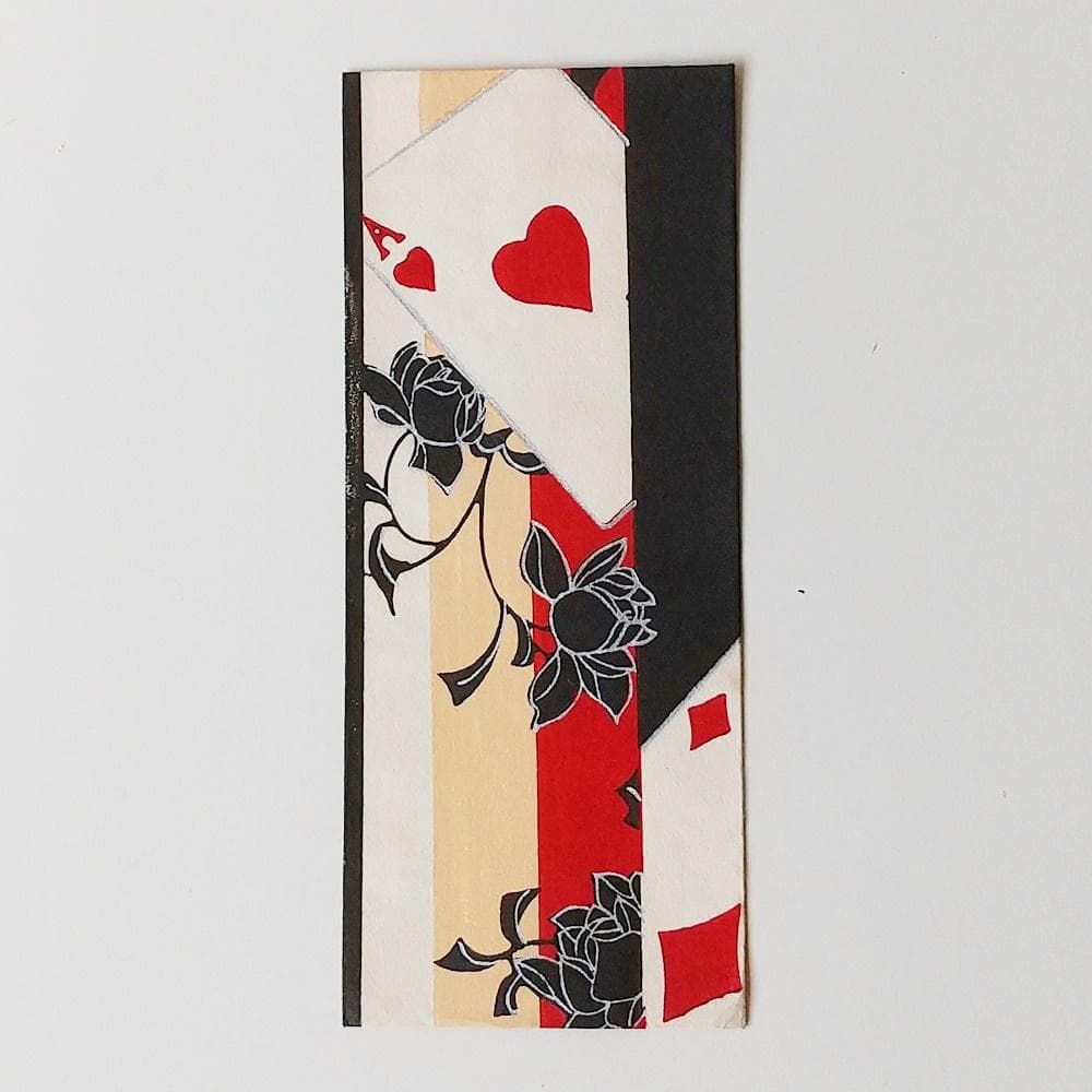 アンティーク木版画　魅惑のトランプカード　4点セット