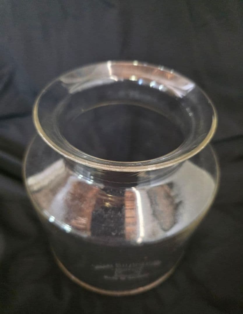 サファイアストーブ　耐熱ガラス　ビンテージストーブ　ガラスホヤ　ドイツ製