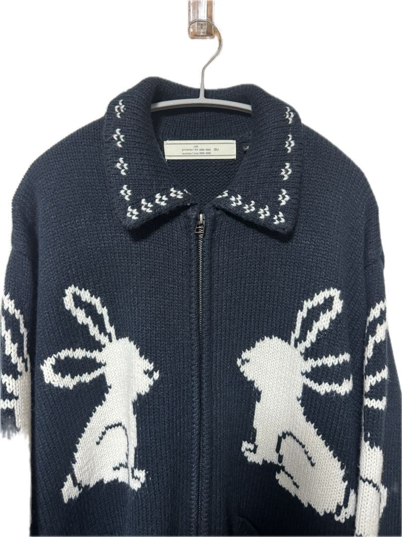 GU rokh フルジップニットジャケット