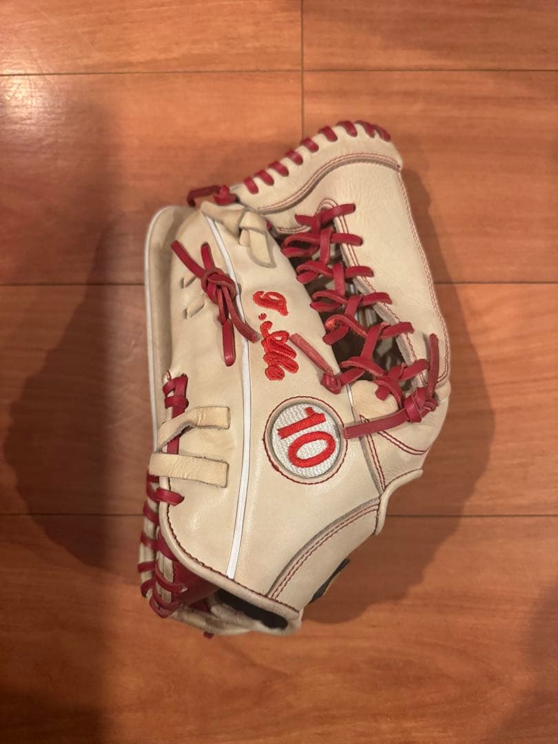 SSK軟式オーダーグローブ 左投 クリームレッド