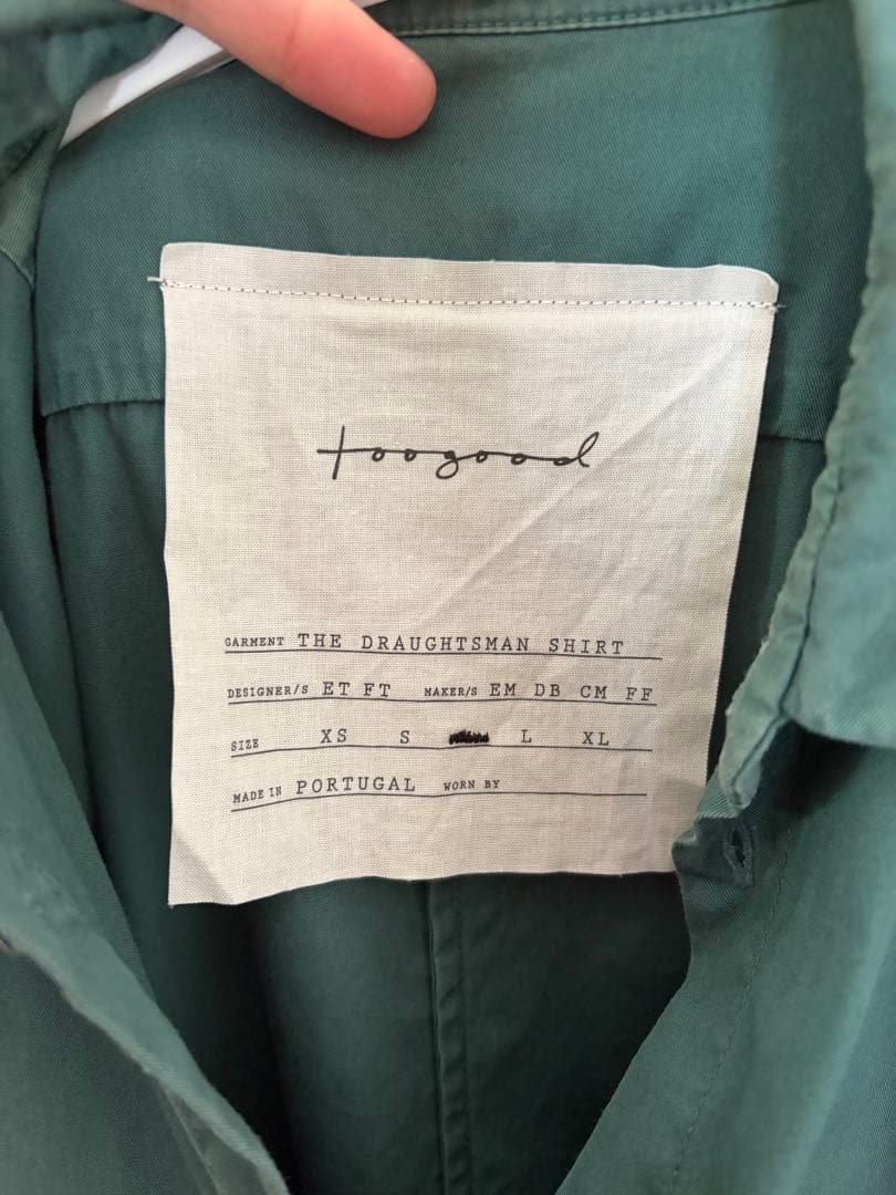 トップス toogood | THE DRAUGHTSMAN SHIRT VIRIDIAN