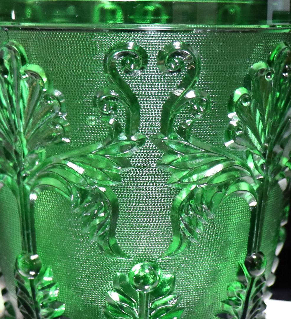 オールド・バカラ 1840年 激レア 大型 緑色ガラス 壺 アイスペール 花瓶