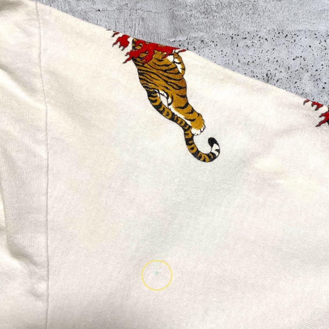 【入手困難コラボ・希少XL】ワコマリア×ティムリーハイ Tシャツ 白 タイガー