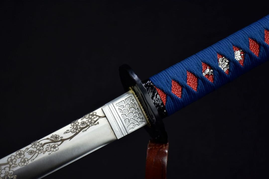 3019-武具 刀装具 日本刀　模造刀 居合刀 武士道 武蔵 鑑賞用 手鍛造打