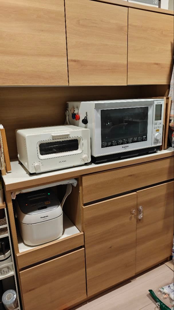 食器棚 120cm キッチンボード 食器棚 大川家具 レンジ台